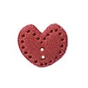 Button - Coral Lacy Heart MAIN