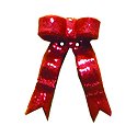 Button - Long Red Glitter Bow MAIN