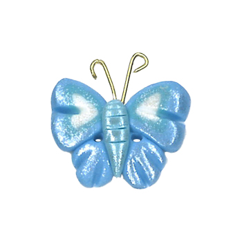 Button - Blue Pearl Butterfly MAIN