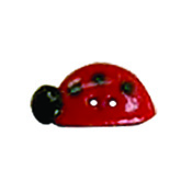Button - Left-Facing Ladybug, Medium THUMBNAIL