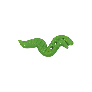 Button - Green Toxic Slug, Medium MAIN