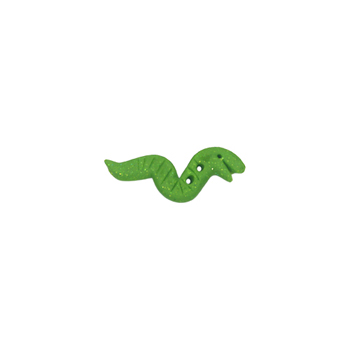 Button - Green Toxic Slug, Small MAIN