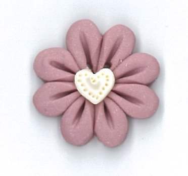 Button - Rosey Posey, Medium MAIN