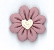 Button - Rosey Posey, Medium THUMBNAIL