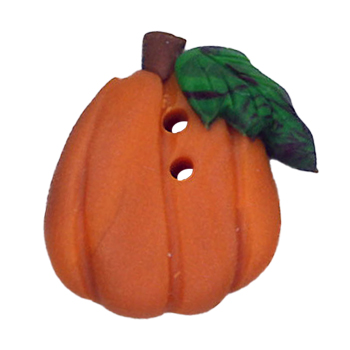 Button - Harvest Pumpkin, Large MAIN