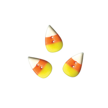 Button - Candy Corn, Small (Set of 3) MAIN