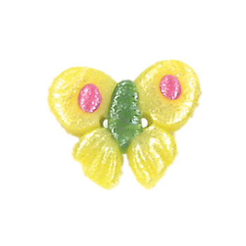 Button - Pearl Yellow Butterfly, Extra Small MAIN