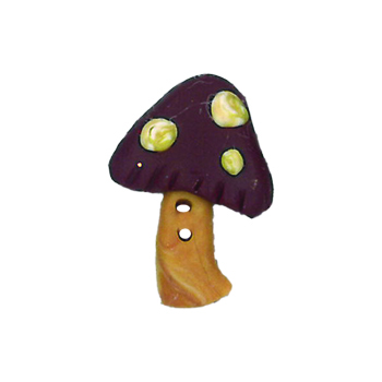 Button - Bordeaux Mushroom, Medium MAIN
