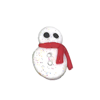 Button - Snowman Sam w/ Red Scarf MAIN