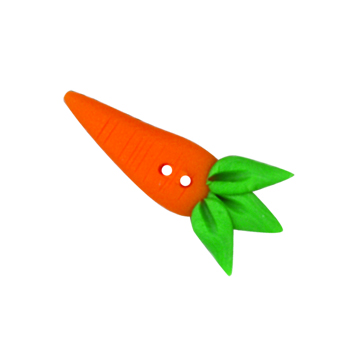 Button - Carrot With 3 Leaves MAIN