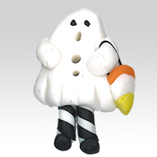 Button - Ghost With Bag THUMBNAIL
