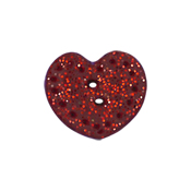 Button - Bordeaux Glitter Lacy Heart, Small/Medium THUMBNAIL