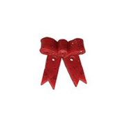 Button - Red Glitter Gift Bow THUMBNAIL