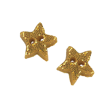 Button - Brass Star, Small (Set of 2) MAIN