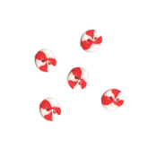 Button - Pinwheel Candy, Extra Small (Set of 5) THUMBNAIL
