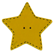 Button - Stitched Star, XXL THUMBNAIL