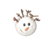 Button - Snowman with Stick Hair THUMBNAIL