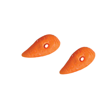 Button - Carrot, Extra Extra Small (Set of 2) MAIN
