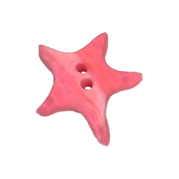 Button - Coral Starfish, Small MAIN