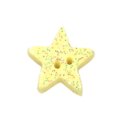 Button - Yellow Glitter Star THUMBNAIL