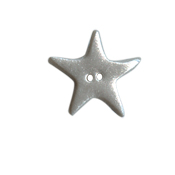 Button - Star Metallic Silver THUMBNAIL