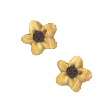 Button - Marbled Gold Sunflower, Small - Set of 2 MAIN