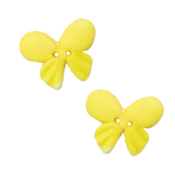 Button - Pale Yellow Butterfly (Set of 2) THUMBNAIL