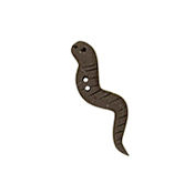 Button - Left Facing Brown Worm MAIN