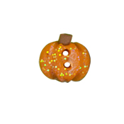 Button - Glitter Simple Pumpkin, Extra Small THUMBNAIL