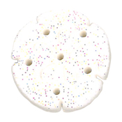 Button - Sparkly Sand Dollar, Large THUMBNAIL