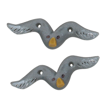Button - Grey Seagull, Extra Small (Set of 2) MAIN