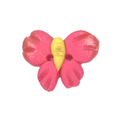 Button - Coral Fairy Butterfly THUMBNAIL