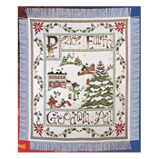 Book 517 Christmas Village Afghan SWATCH