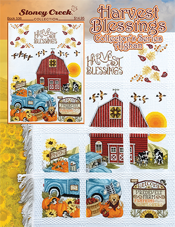 Book 536 Harvest Blessings Collectors' Series Afghan MAIN