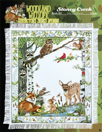 Book 551 Woodland Wildlife Collectors Series Afghan MAIN