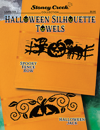 Leaflet 504 Halloween Silhouette Towels MAIN