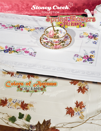 Leaflet 577 Spring Flowers & Colors of Autumn Table Runners MAIN