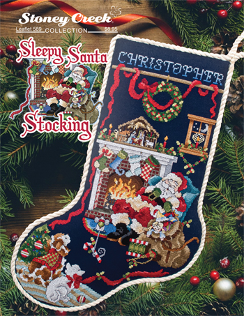 Leaflet 589 Sleepy Santa Stocking MAIN