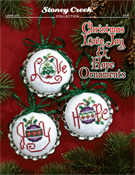 Leaflet 624 Christmas Love Joy & Hope Ornaments THUMBNAIL