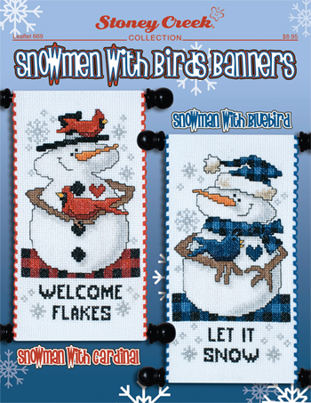 Leaflet 669 Snowmen With Birds Banners MAIN