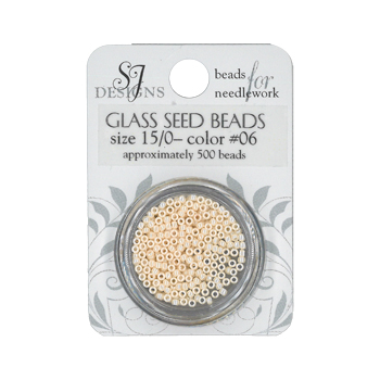 SJ Designs - 06 Cream Pearl 15/0 Glass Seed Beads MAIN
