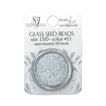 SJ Designs - 11 Crystal Iridescent Tr 15/0 Glass Seed Beads MAIN