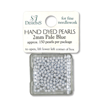 SJ Designs Faux Pearl 2mm Pale Blue MAIN