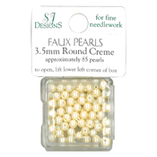 SJ Designs Faux Pearl 3.5mm Cream THUMBNAIL