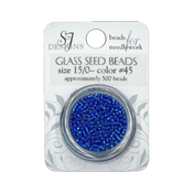 SJ Designs - 45 Sapphire S/L 15/0 Glass Seed Beads (formerly 1845 14/0) THUMBNAIL