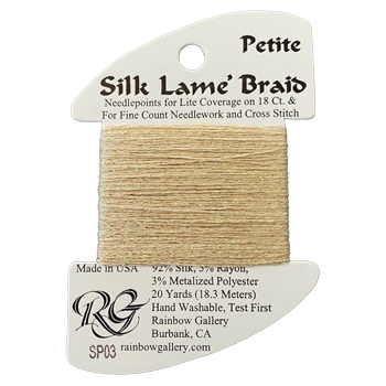 Silk Lame' Braid Petite - SP03 Ecru MAIN