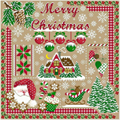 Sugar Stitches - Merry Christmas Sampler THUMBNAIL