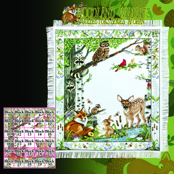 Summer 2023 Magazine Woodland Wildlife Afghan Graph Pack MAIN