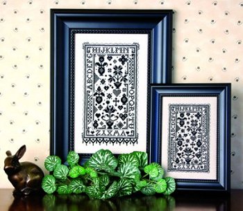 The Sweetheart Tree - Tiny Blackwork II - Alphabet Sampler MAIN