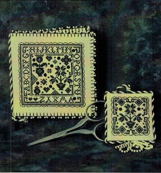 The Sweetheart Tree - Blackwork Needlebook & Fob MAIN